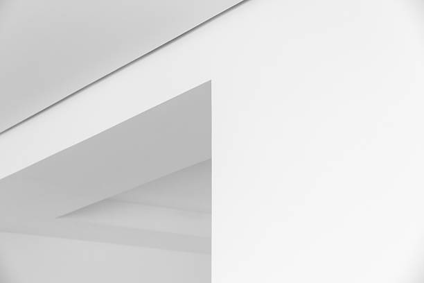 istock Clean, minimalist white interior with blank planes and subtle shadows 2251032475