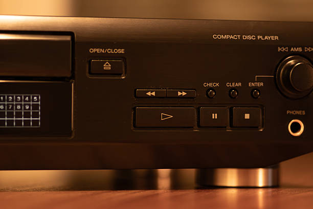 istock Close-Up View of Vintage Compact Disc Player Front Panel and Controls 2251033179
