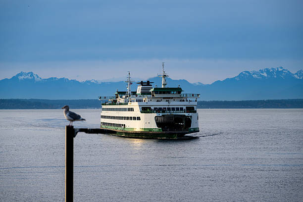 View from a cruise ship departing from Seattle/Elliot Bay/Puget Sound