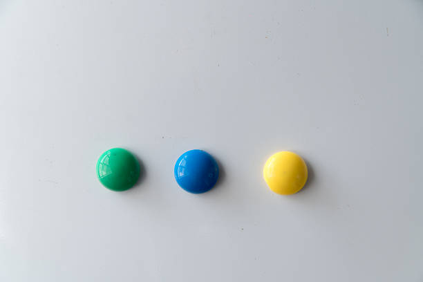 Abstract collage with balls, vases and wooden boards