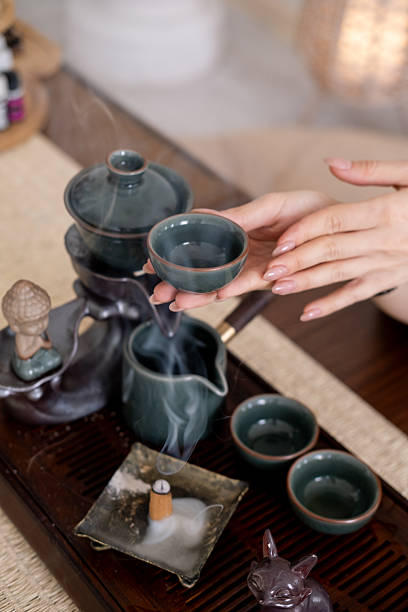 istock Herbal drink chinese tea ceremony figurine incense 2251058779
