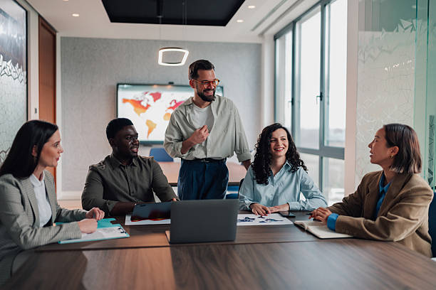 istock Diverse business team collaborating during an office meeting 2251064116