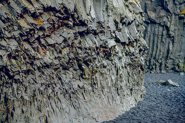 Gardar Cliff, dark basalt columns, Iceland - Oct 11, 2025