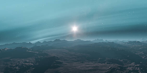 istock Ethereal Landscape With Surreal Atmosphere and Rising Light Horizon 2251099013