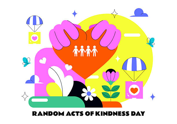 istock Random Acts of Kindness Day Vector Illustration on February 17th Various Small Actions to Give Happiness with Love in Flat Cartoon Background 2251106608