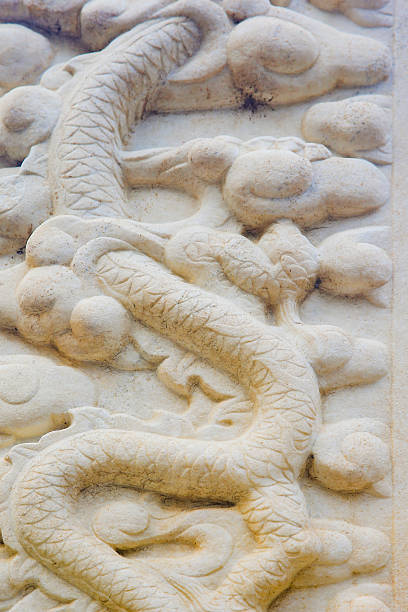 istock Vintage ornament on the stone. Close-up seamless texture. Stone texture. Embossed pattern. 2251109413