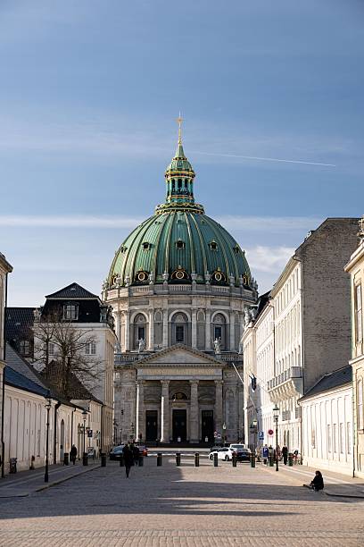 istock Straight avenue view frames the Marble Church. 2251119984