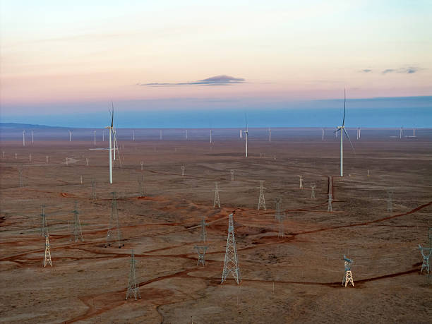 istock Wind power station at sunrise 2251123781