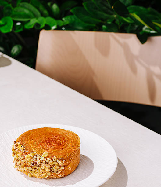 istock Delicious dessert served on a plate in a cozy cafe setting 2251124420
