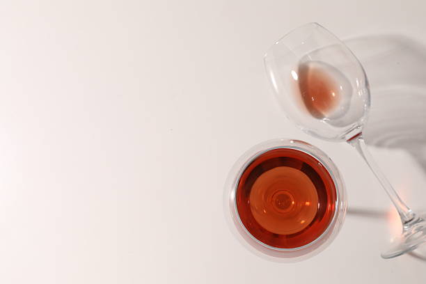 istock Glasses of wine with shadow. View from above 2251125987