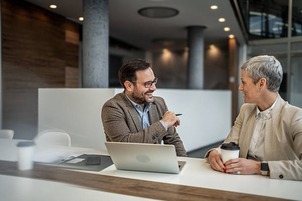 istock Business colleagues having meeting, collaborating in modern office 2251127344
