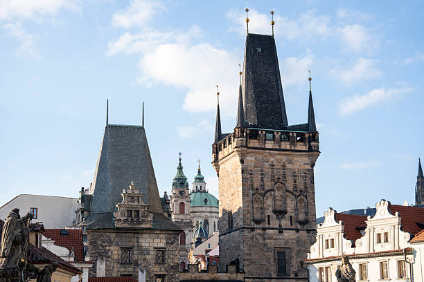 istock Charles Bridge and its statues, Prague, Czech Republic. 2251128584
