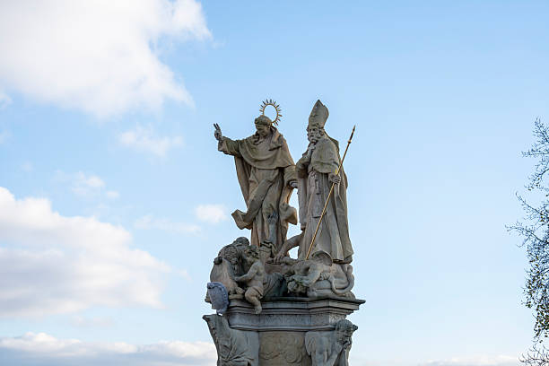 istock Charles Bridge and its statues, Prague, Czech Republic. 2251128586