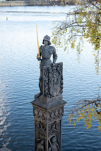 istock Charles Bridge and its statues, Prague, Czech Republic. 2251128612