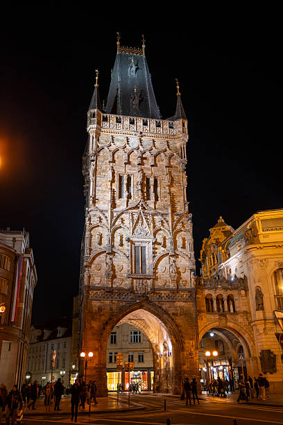 istock Prague streets and statues at night 2251129697