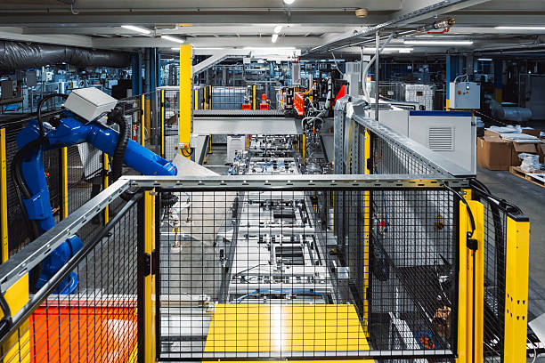 istock Modern Factory with Automated Machinery and Robotics 2251133739