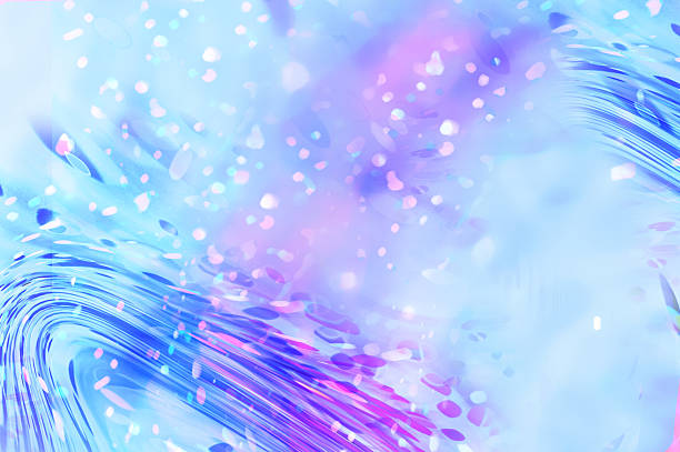Abstract smooth flowing shapes blue and purple artistic soft texture background for design, print, and digital use.