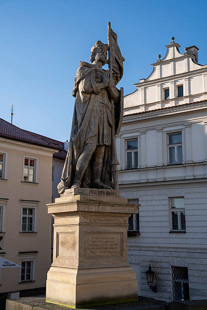 istock Charles Bridge and its statues, Prague, Czech Republic. 2251145377