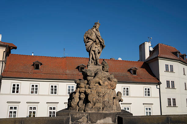 Charles Bridge and its statues, Prague, Czech Republic.
