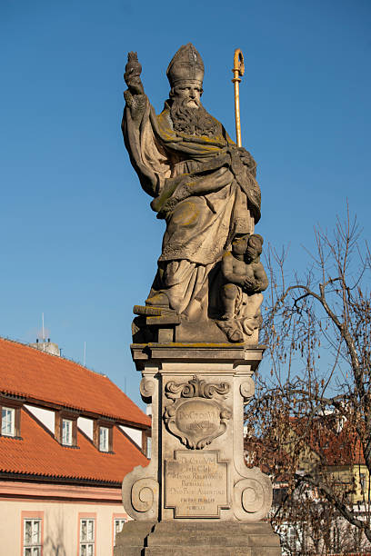 istock Charles Bridge and its statues, Prague, Czech Republic. 2251145806