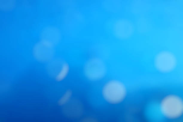 Blurred of blue bokeh background or texture