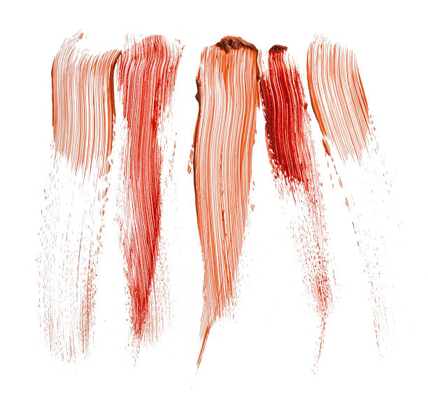 istock Lipstick smudge swatch isolated on white background 2251154273