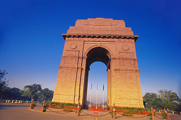 The India Gate (formerly known as All India War Memorial) is a war memorial located near the Rajpath (officially called Kartavya path) Delhi