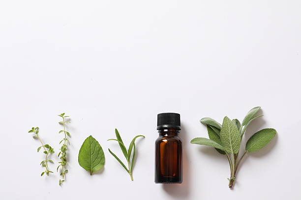 istock Essential oil of herbal extract. nature is green. 2251157085