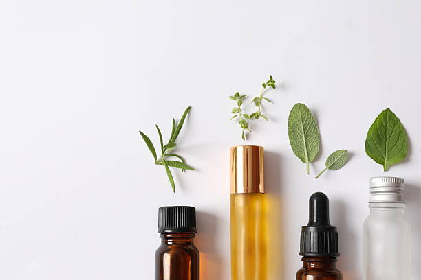 istock Essential oil of herbal extract. nature is green. 2251157183