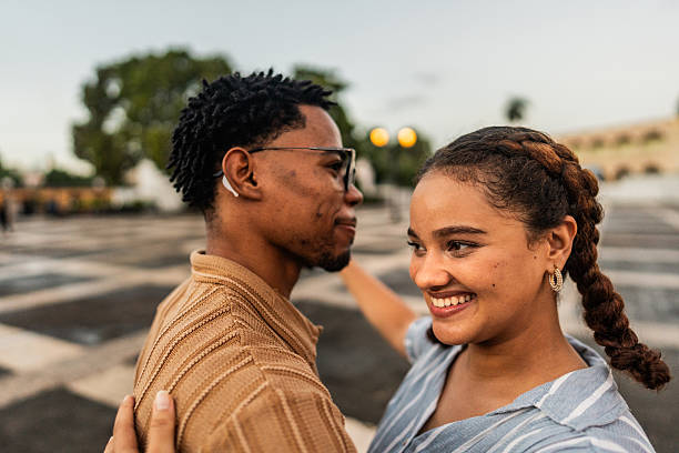istock Young couple dancing outdoors 2251157539