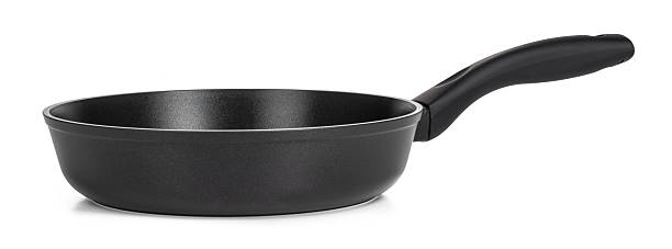 istock Black frying pan isolated on white background 2251160656