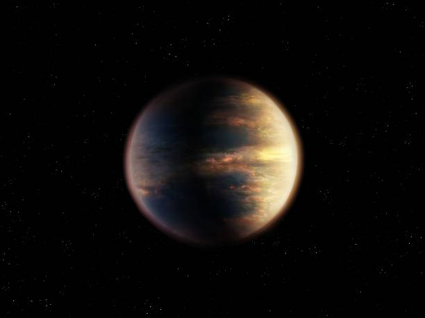 istock Super-Earth with a thick atmosphere in space. 2251171323