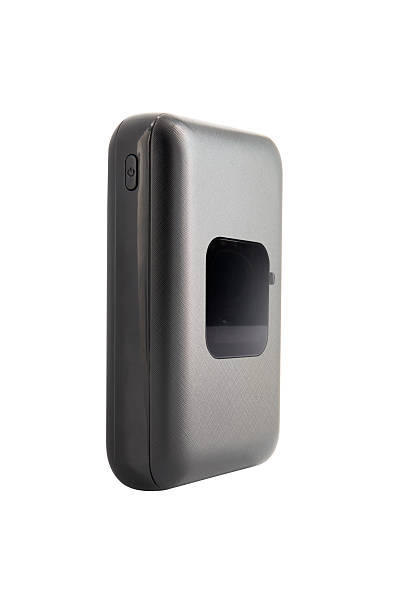 istock Black portable power bank isolated on white background 2251178555