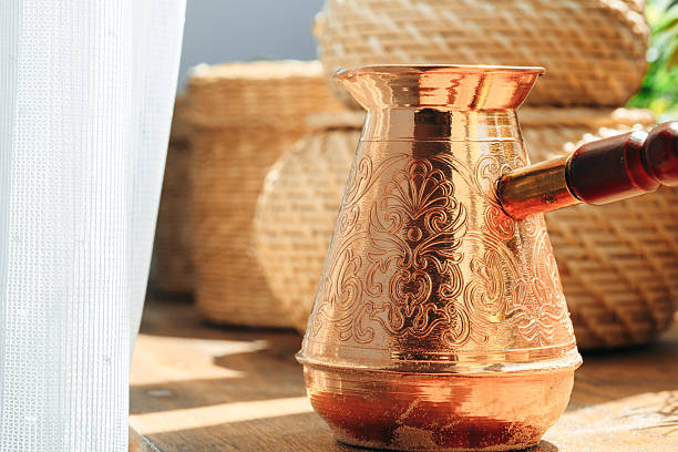 istock Fresh coffee in copper turk close up 2251189454
