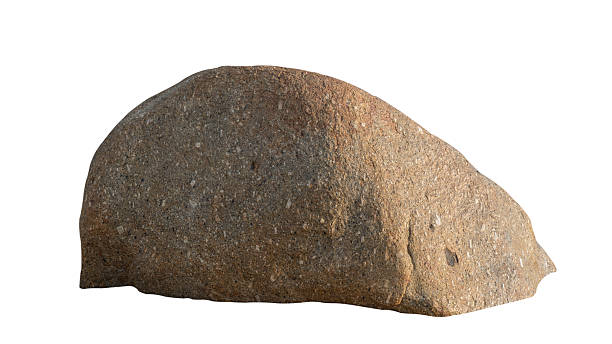Rock Isolated, Stone Cliff Mountain on white Background well material montage Design Exhibition project, Clipping path