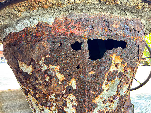 istock Rust corrosion on a cement grinder at the sea coast 2251198173