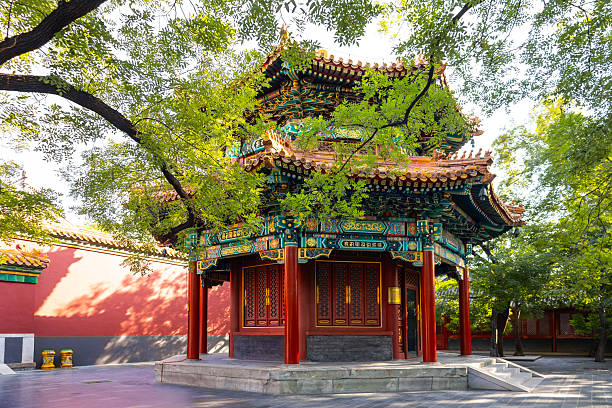 istock Beijing Lama Temple pavilion with traditional Chinese architecture 2251212152