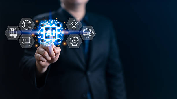 istock A business professional interacts with a glowing AI interface, symbolizing innovation, automation, and digital transformation in modern technology solutions for data, security, and global connectivity 2251213175