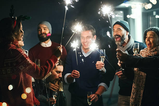 istock Christmas party at home. 2251213921