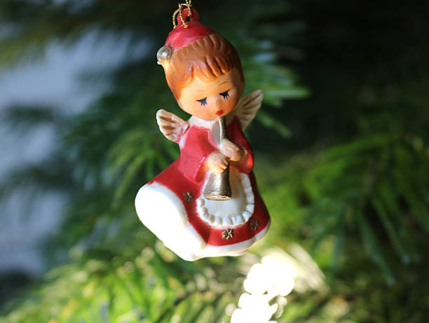 istock A wooden star with angel hangs from a decorated 2251226490