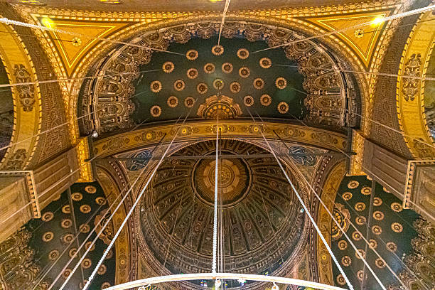 Detail of Muhammad Ali mosque in the Cairo Citadel or Salah Al Din in the centre of Cairo, Egypt