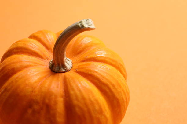 istock Orange pumpkin on a colored background 2251228929