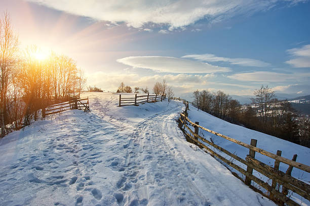 istock Beautiful winter landscape in mountains 2251235803