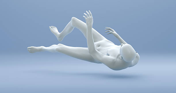 istock 3D Floating Human Mannequin on Soft Blue Background — Minimal Abstract Render 2251248668