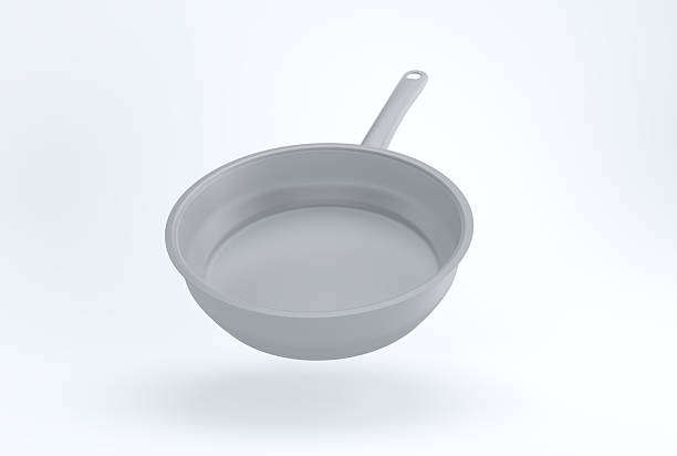 istock Minimal Floating Frying Pan — Gray on White 2251249514