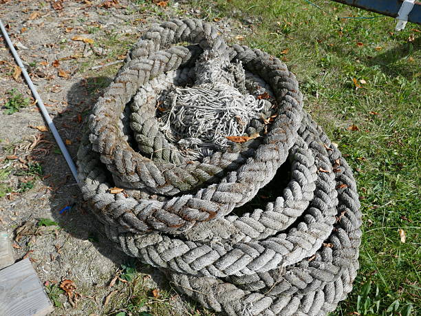 Thick rope used in boating industry
