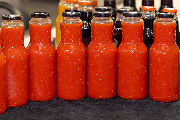 istock Tomato Sauce Glass Bottles 2251255875