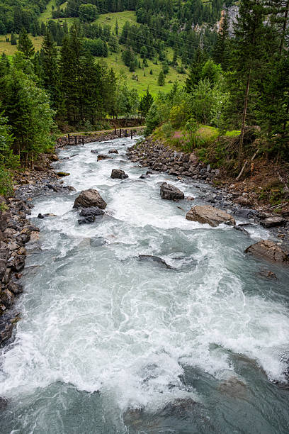 The Mello Torrent during fall. Masino Valley. Sondrio. Lombardy. Italy.