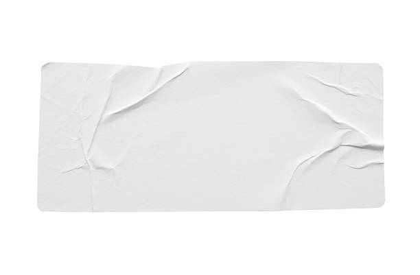 istock Blank white paper sticker label isolated on white background 2251262134