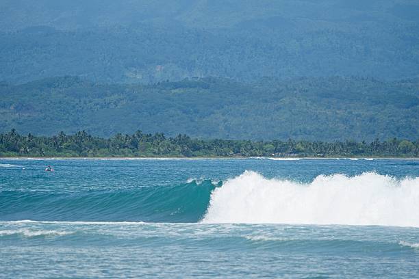 istock Ocean Waves Breaking with Tropical Mountains in the Background 2251277217